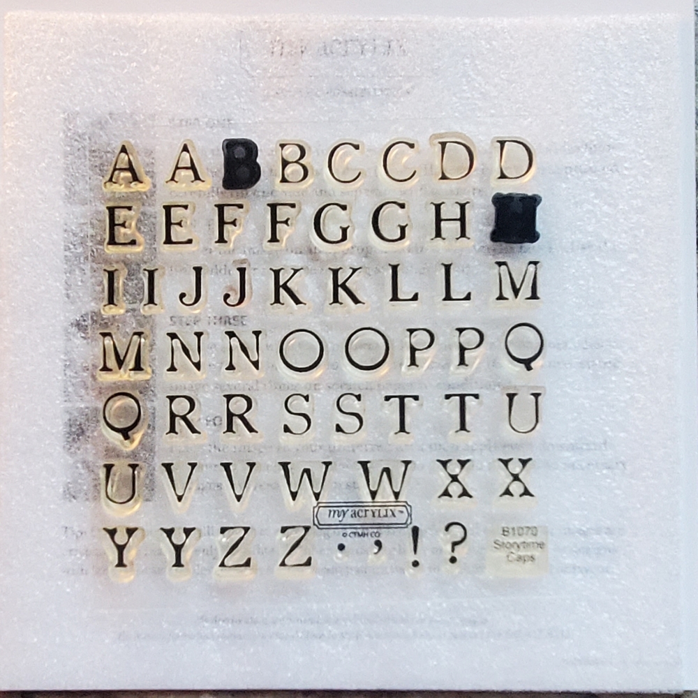 Close To My Heart Storytime Caps Clear Acrylic Stamps B1070